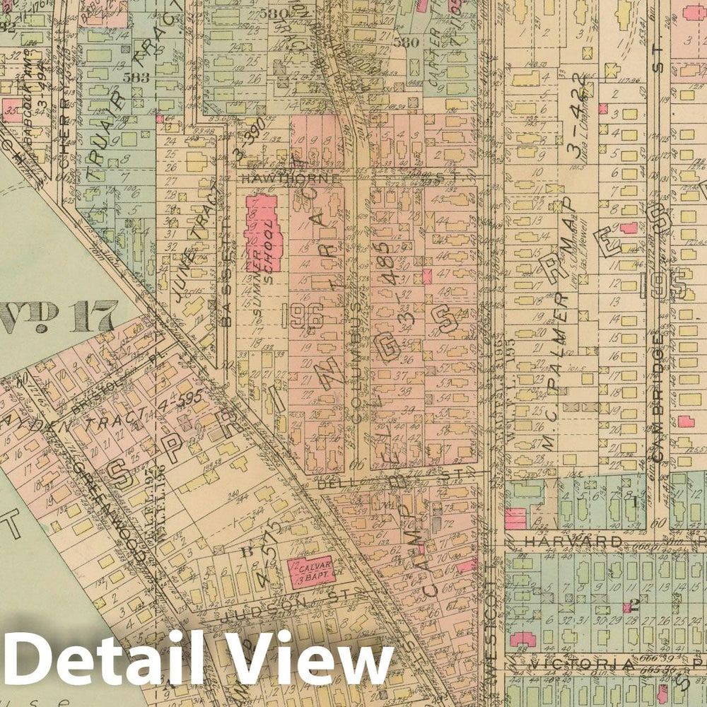 Historic Map : Atlas City of Syracuse, NY and Suburbs, Syracuse 1924 Plate 015 , Vintage Wall Art