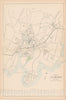 Historic Map : Stamford 1893 , Town and City Atlas State of Connecticut , Vintage Wall Art