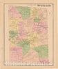 Historic Map : Atlas State of Rhode Island, Fiskville & Scituate 1870 , Vintage Wall Art