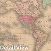 Historic Map : World Map 1865 , Vintage Wall Art