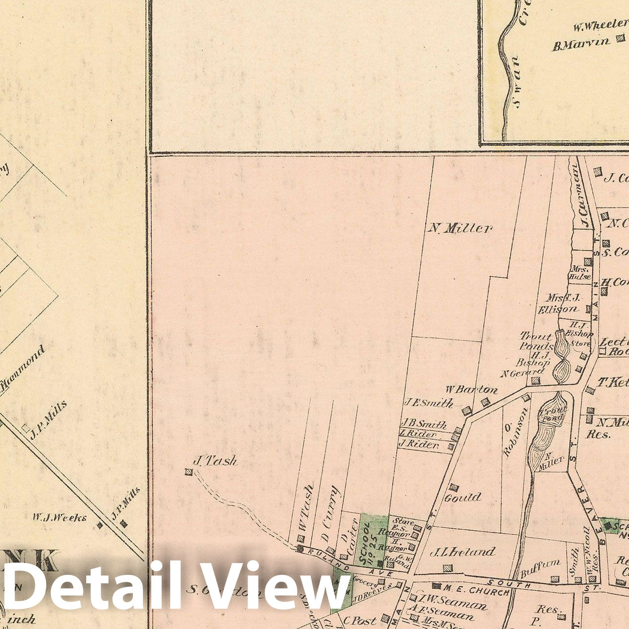 Historic Map Atlas of Long Island, New York, Brookhaven 1873 , v3, V