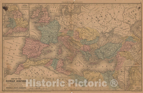 Historic Map : Mitchell's Ancient Atlas, Europe & Asia 1865 , Vintage Wall Art