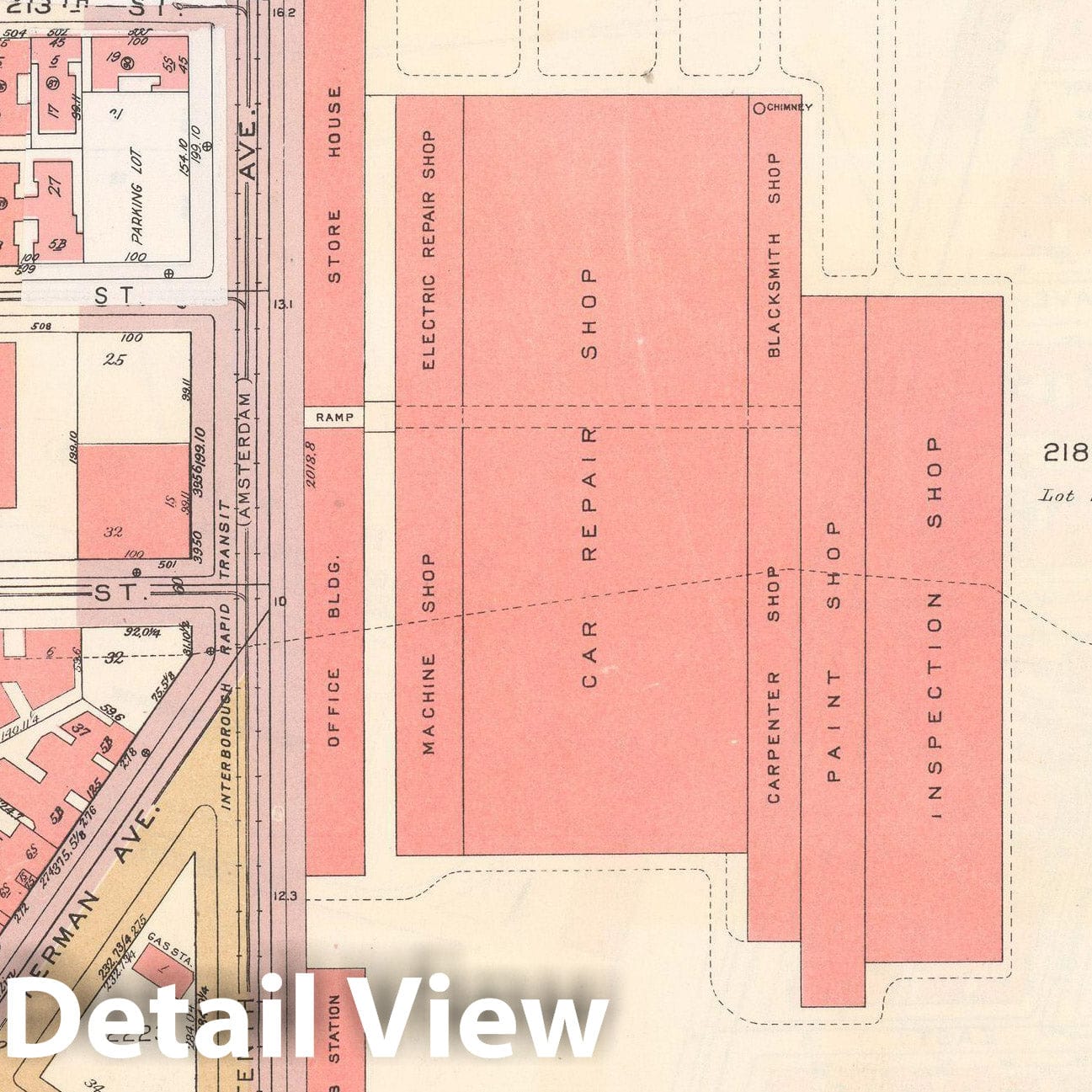 Historic Map : Manhattan Land Book 1955 - Updated Through Nov 7th, New York City 1975 Plate 185 , Vintage Wall Art