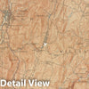 Historic Map : USGS 7.5 Minute Quadrangles, Barre & Berlin & Brookfield & Northfield & Roxbury & Williamstown 1924 Topographic Map , Vintage Wall Art
