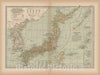 Historic Map : Japan & Korea 1897 , The Century Atlas World , Vintage Wall Art