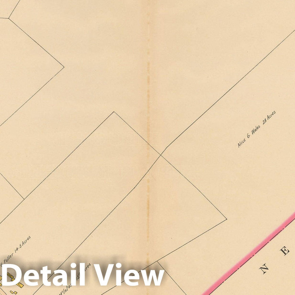 Historic Map : Atlas of Wellesley, Wellesley 1897 Plate 013 , Vintage Wall Art
