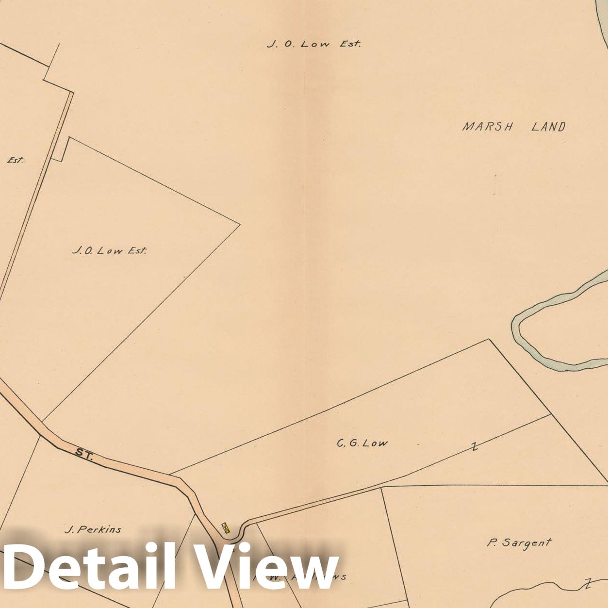 Historic Map : Atlas Towns of Topsfield, Ipswich, Essex, Hamilton and Wenham, Essex County, MA, Essex 1910 Plate 020 , Vintage Wall Art