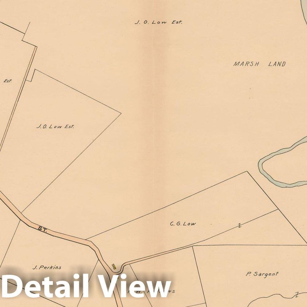 Historic Map : Atlas Towns of Topsfield, Ipswich, Essex, Hamilton and Wenham, Essex County, MA, Essex 1910 Plate 020 , Vintage Wall Art