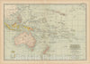 Historic Map : Australia 1914 , Century Atlas of the World, Vintage Wall Art