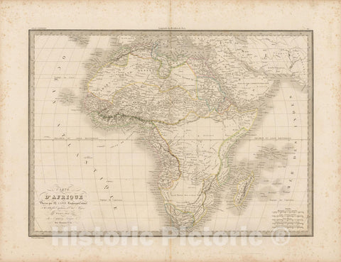 Historic Map : Africa 1931 , Vintage Wall Art