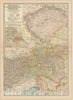 Historic Map : Austria & Poland & Czech Republic & Slovakia & Slovenia & Bosnia 1914 , Century Atlas of the World, Vintage Wall Art
