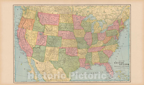 Historic Map : United States 1910 , Standard Atlas of Kalamazoo County , Vintage Wall Art