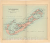 Historic Map : Pocket Guide to the West Indies, Bermuda 1927 , Vintage Wall Art