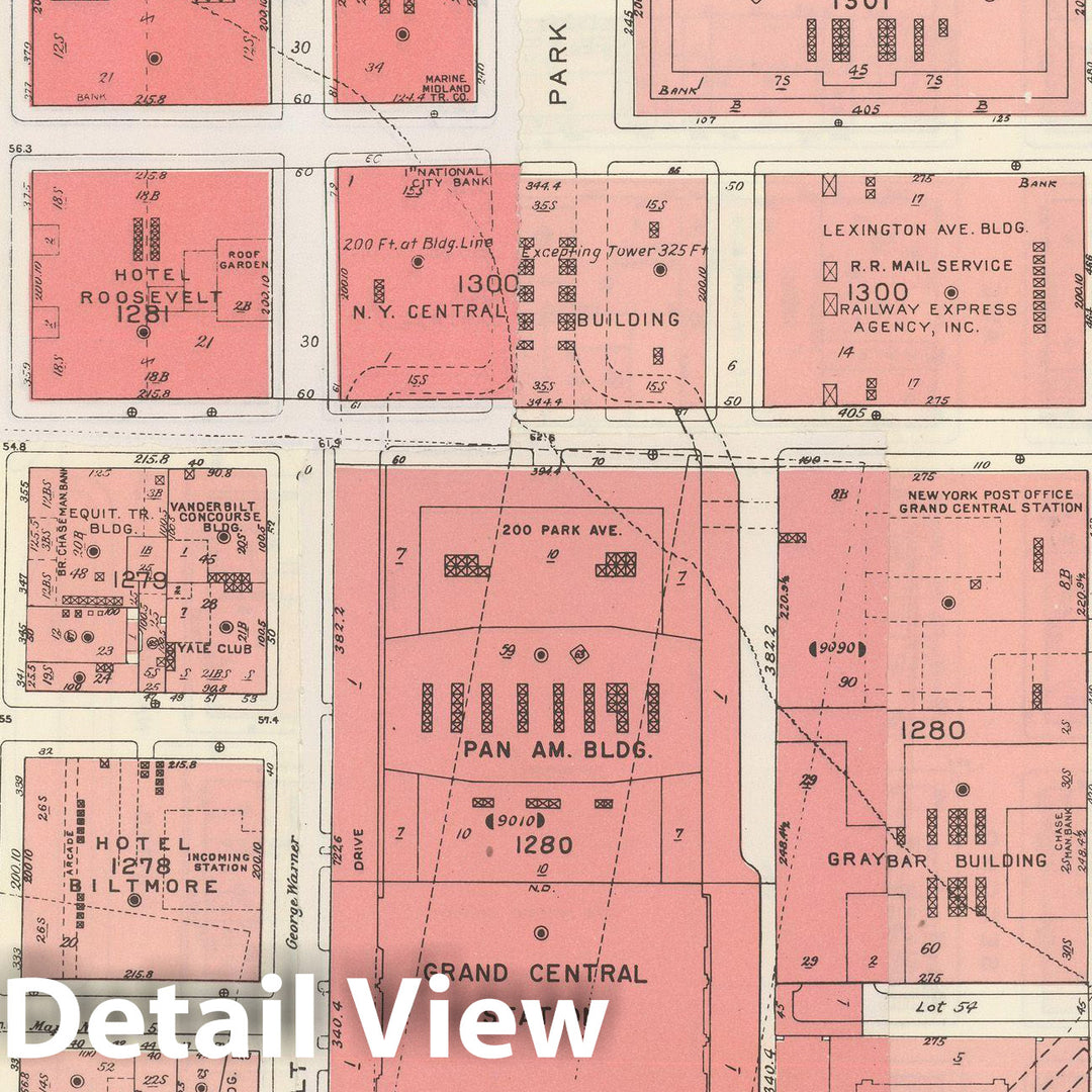Historic Map : Manhattan Land Book 1955 - Updated Through Nov 7th, New York City 1975 Plate 073 , Vintage Wall Art
