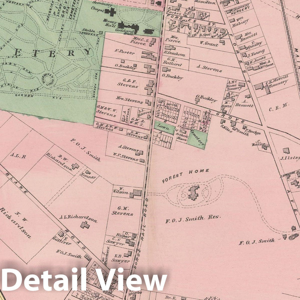 Historic Map : Atlas of Cumberland County Maine, Deering 1871 , Vintage Wall Art