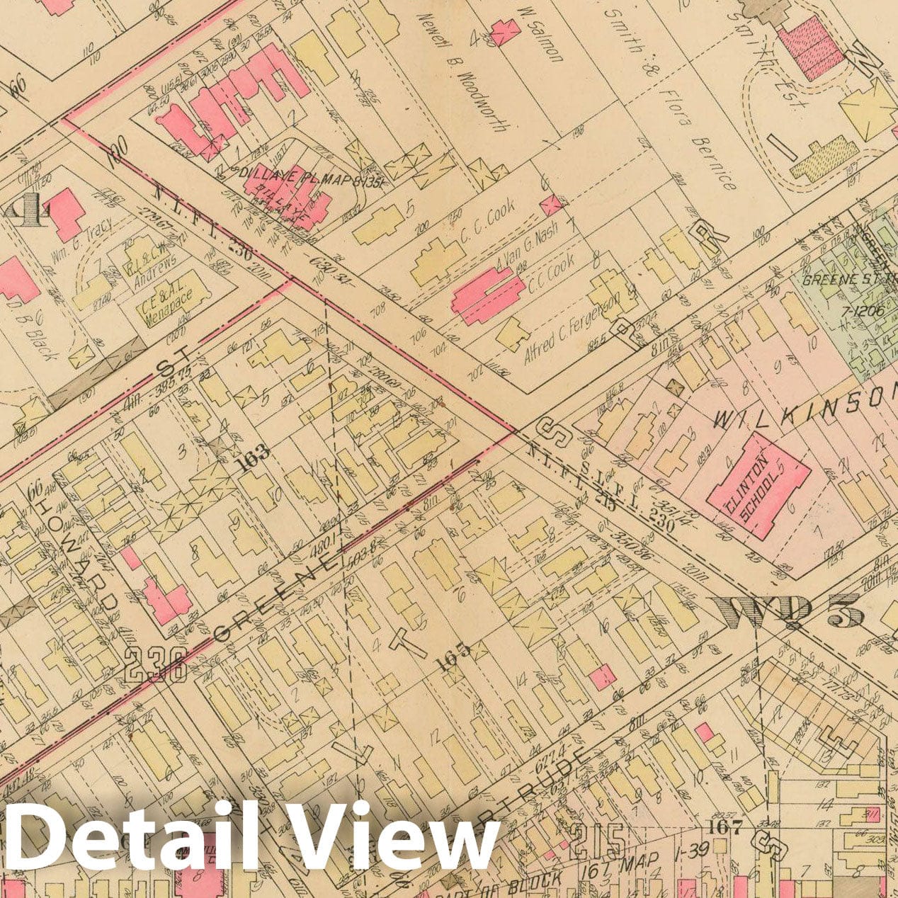 Historic Map : Atlas City of Syracuse, NY and Suburbs, Syracuse 1924 Plate 005 , Vintage Wall Art