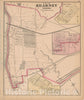 Historic Map : Combined Atlas State of New Jersey & The County of Hudson, Kearny 1873 , Vintage Wall Art