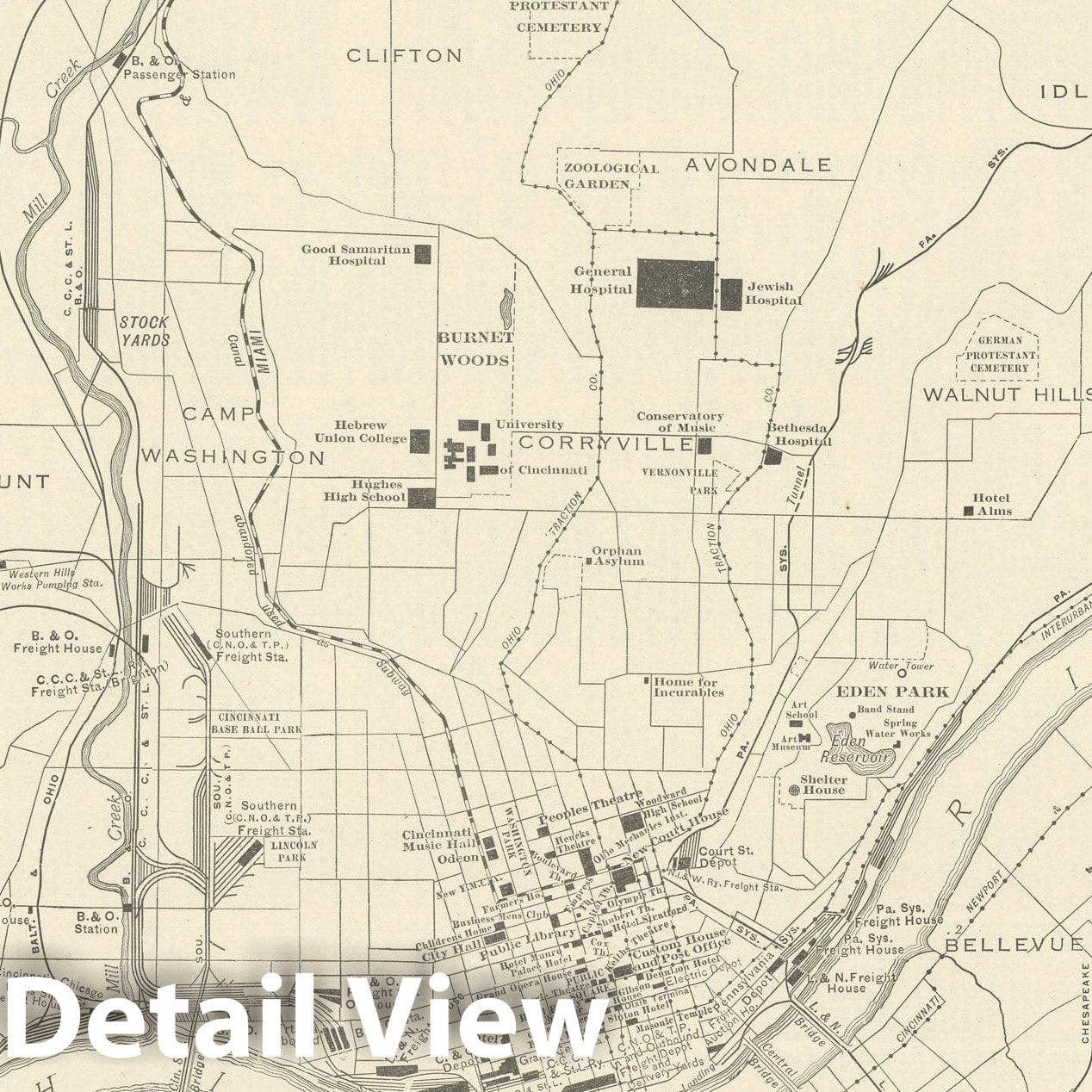 Historic Map : Commercial Atlas of America, 56th Edition, Cincinnati 1925 , Vintage Wall Art