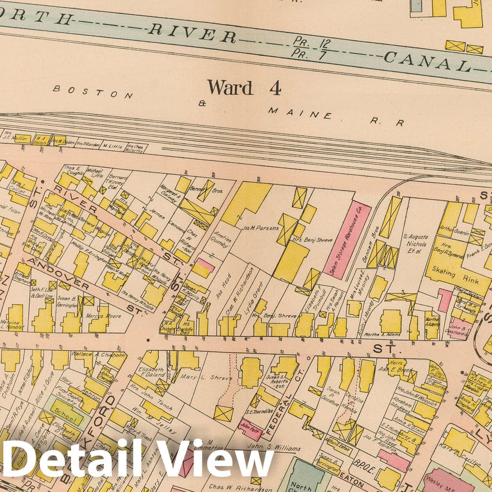 Historic Map : Atlas City of Salem, Salem 1911 Plate 015 , Vintage Wall Art