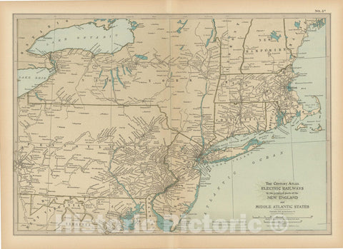 Historic Map : United States 1914 , Century Atlas of the World, v3, Vintage Wall Art