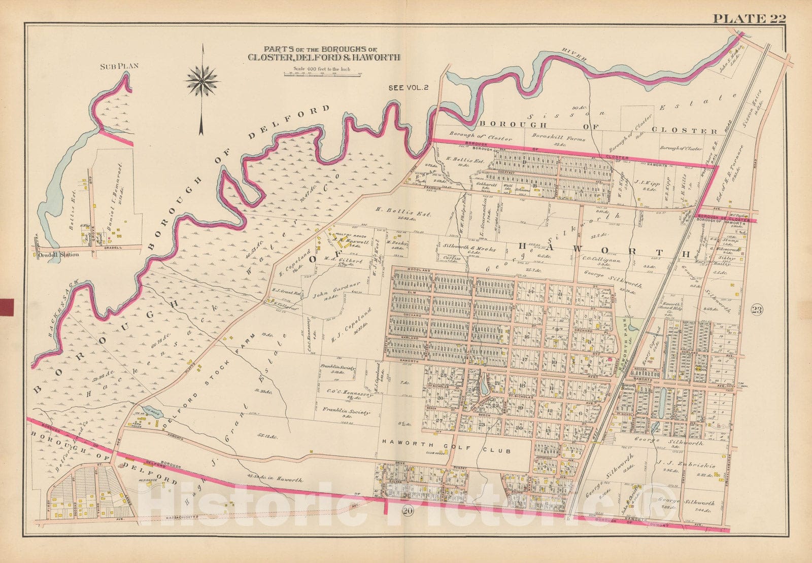 Historic Map : Atlas of Bergen County, New Jersey, Volume One, Closter ...