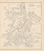 Historic Map : Laconia 1892 , Town and City Atlas State of New Hampshire , Vintage Wall Art