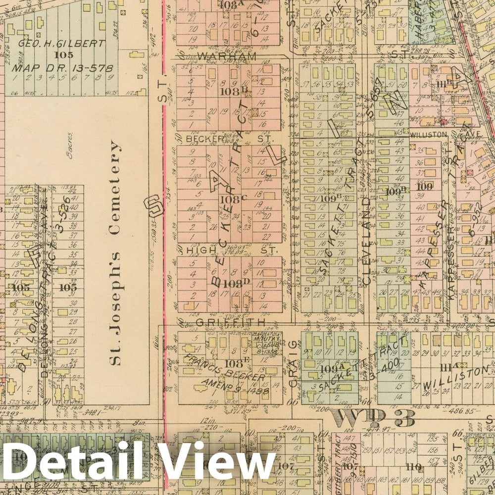 Historic Map : Atlas City of Syracuse, NY and Suburbs, Syracuse 1924 Plate 020 , Vintage Wall Art