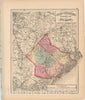 Historic Map : Combined Atlas State of New Jersey & The County of Hudson, Atlantic 1873 , Vintage Wall Art