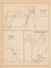 Historic Map : Berlin & Granby & Windsor 1893 , Town and City Atlas State of Connecticut , Vintage Wall Art