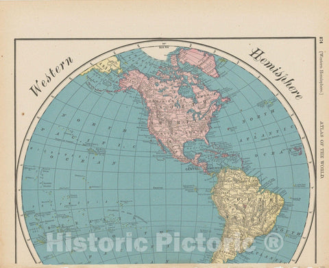 Historic Map : World Map 1900 , Universal Atlas World , v2, Vintage Wall Art
