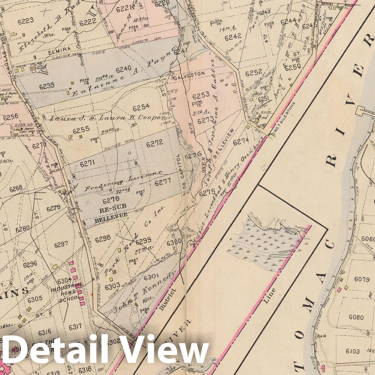 Historic Map : Atlas of Washington D.C. Volume 4 (NE, SE), Washington 1927 Plate 026 , Vintage Wall Art