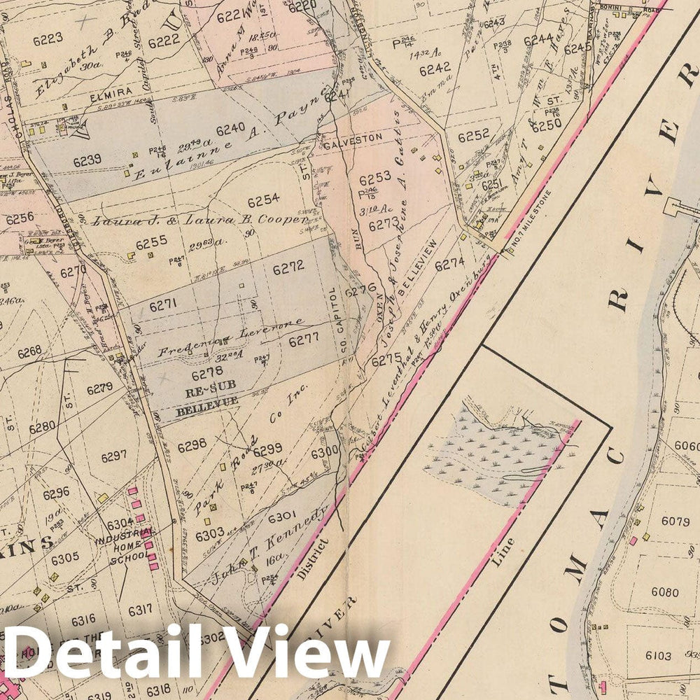 Historic Map : Atlas of Washington D.C. Volume 4 (NE, SE), Washington 1927 Plate 026 , Vintage Wall Art