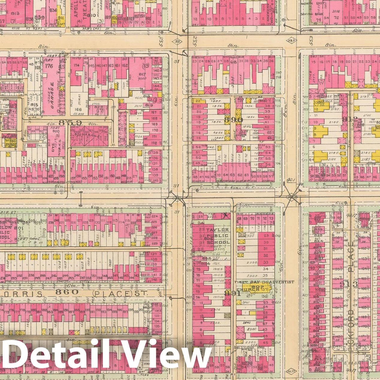 Historic Map : Atlas of Washington D.C. Volume 2 (NE, SE, SW), Washington 1928 Plate 020 , Vintage Wall Art