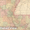 Historic Map : United States Maps, Louisiana 1894 , Vintage Wall Art