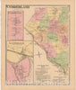 Historic Map : Atlas State of Rhode Island, Cumberland & Lonsdale 1870 , Vintage Wall Art