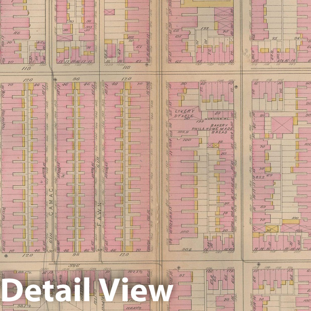 Historic Map : Atlas City of Philadelphia, Vol. 3, Philadelphia 1886 Plate L , Vintage Wall Art