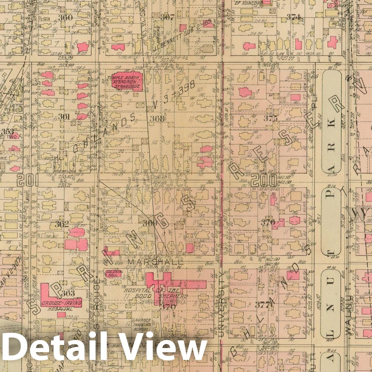 Historic Map : Atlas City of Syracuse, NY and Suburbs, Syracuse 1924 Plate 014 , Vintage Wall Art