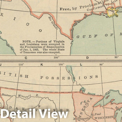 Historic Map : United States 1914 , Century Atlas of the World, v2, Vintage Wall Art