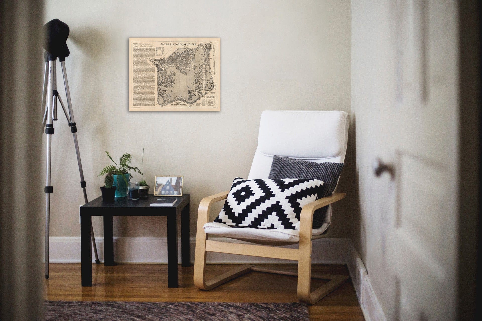 Historic Map : Boston Metropolitan Area Report, Franklin Park 1885 , Vintage Wall Art