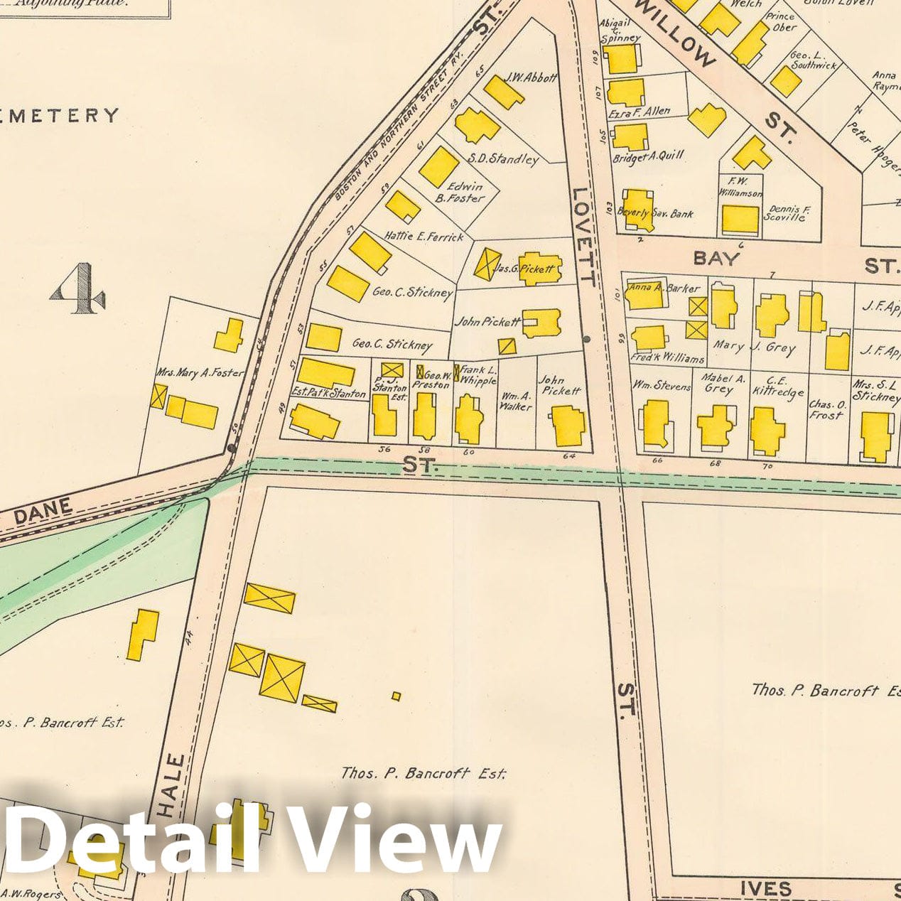Historic Map : Beverly 1907 Plate 007 , Atlas City of Beverly , Vintag ...