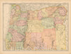 Historic Map : United States Maps, Oregon 1894 , Vintage Wall Art