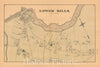 Historic Map : Atlas of Norfolk County, Milton 1876 , Vintage Wall Art