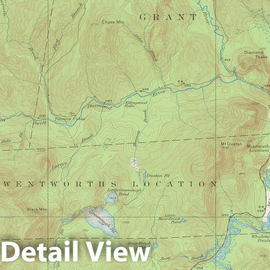 Historic Map : USGS 7.5 Minute Sheets and Quadrangles, Errol 1930 Topographic Map , Vintage Wall Art