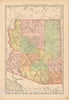 Historic Map : United States Maps, Arizona 1894 , Vintage Wall Art
