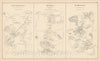Historic Map : Danville & East Kingston & Hampstead 1892 , Town and City Atlas State of New Hampshire , Vintage Wall Art