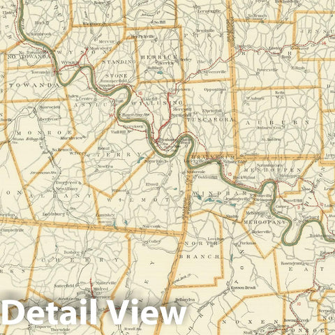Historic Map : Pennsylvania: Scranton Section 1910 , Northeast U.S. State & City Maps , Vintage Wall Art