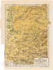 Historic Map : Atlas of South Africa, Orange Free State 1911 , Vintage Wall Art