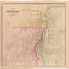 Historic Map : Atlas State of Rhode Island, Central Falls & Pawtucket 1870 , Vintage Wall Art