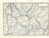 Historic Map : Railroad Maps of the United States, New York and Erie RR 1848 , Vintage Wall Art