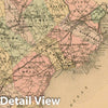 Historic Map : Atlas State of Maine, York 1894-95 , Vintage Wall Art